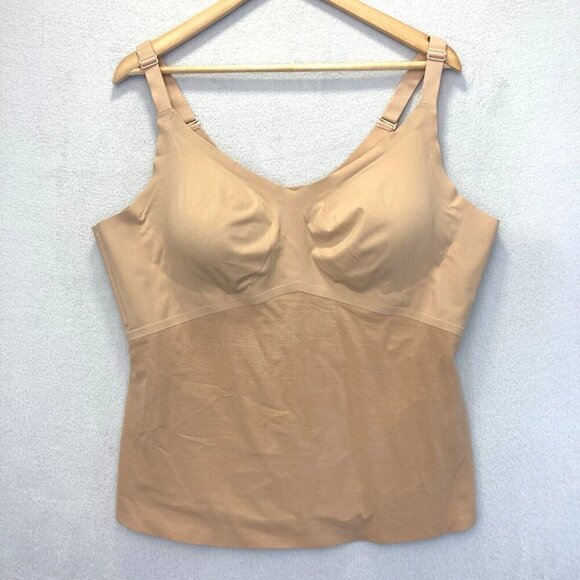 Honeylove LiftWear Cami 3X Tan Beige Tummy Control Shapewear Convertible Tank - Picture 1 of 15